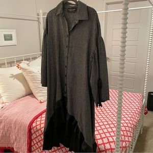 Grey and Black Long Dress